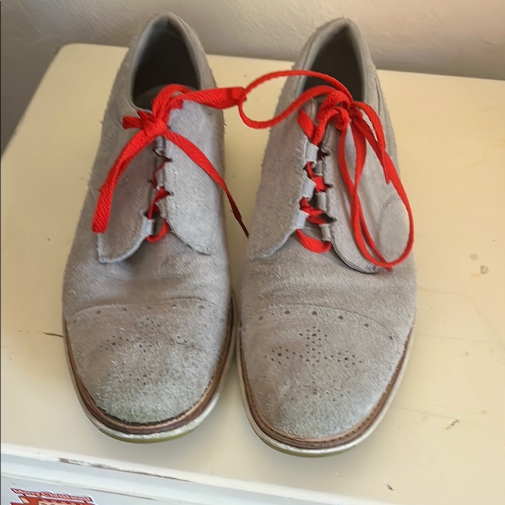 Nike Gray and Red Athletic Shoes